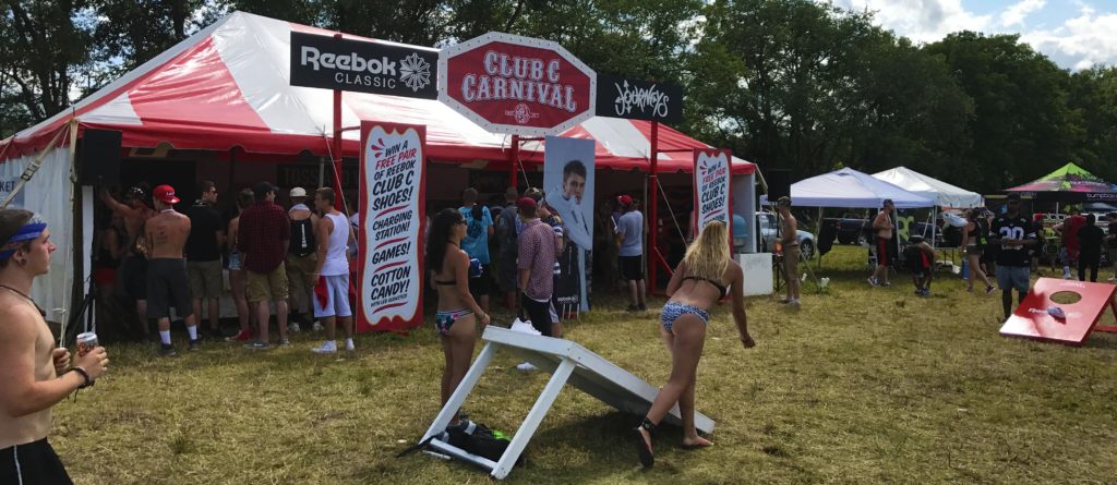 Reebok/Journey's Club C Carnival Tent at EST Fest